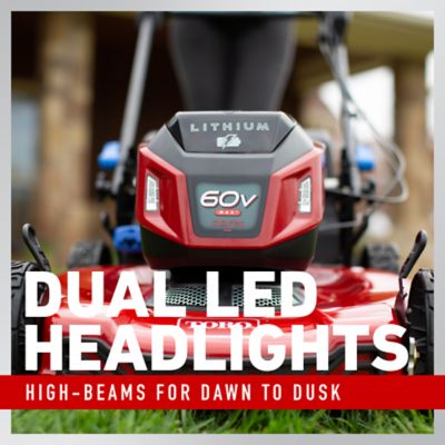 Image showing 6 th Toro 22 in. 60V Max Recycler Rear Wheel Drive Walk Behind Mower, Personal Pace Auto-Drive, 6.0 Ah Battery/Charger Included