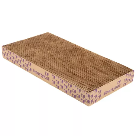 SmartyKat Super Scratcher+ Double Width with Catnip Infusion Technology Wavy Cat Scratching Pad Reversible 18 in. Cat Scratchers