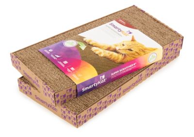 Image showing  Super Scratcher+ Double Wide with Catnip Infusion Technology Corrugate Cat Scratch Pad, Reversible, 18 in.