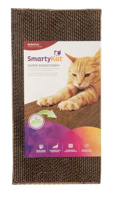 Image showing  Super Scratcher+ Double Wide with Catnip Infusion Technology Corrugate Cat Scratch Pad, Reversible, 18 in.