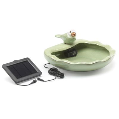 Image showing  7.09 in. Outdoor Ceramic Bird Solar Fountain, 21393R01