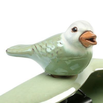 Image showing  7.09 in. Outdoor Ceramic Bird Solar Fountain, 21393R01