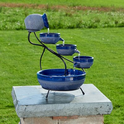 Smart Solar Ceramic Cascade - Blueberry, 23967R01