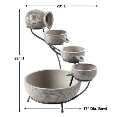 Image showing  Oslo Cascade - Dark Grey Cement, 23801M01