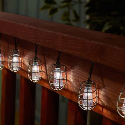 Image showing  14.75 ft. Solar-Powered 20-LED Cornelius String Light, Pewter