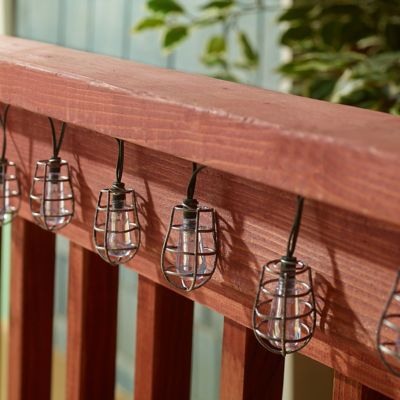 Image showing  14.75 ft. Solar-Powered 20-LED Cornelius String Light, Pewter