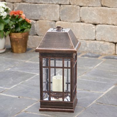 Image showing  15 in. Solar-Powered San Rafael II Lantern, Bronze