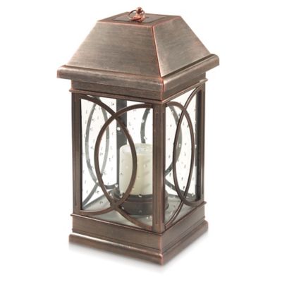 Smart Solar 22 in. Solar-Powered San Vicente Estate Lantern, Bronze