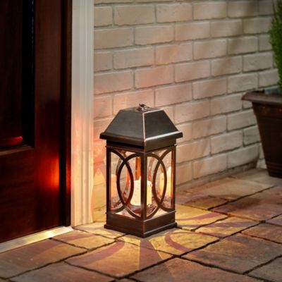 Image showing  San Vicente II 15 in. Solar Lantern - Bronze