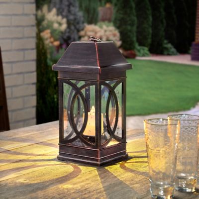 Image showing  San Vicente II 15 in. Solar Lantern - Bronze