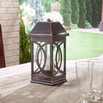 Image showing  San Vicente II 15 in. Solar Lantern - Bronze