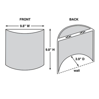 Image showing  Catalina Barrel Sconce - White & Amber Flicker - Earth Collection