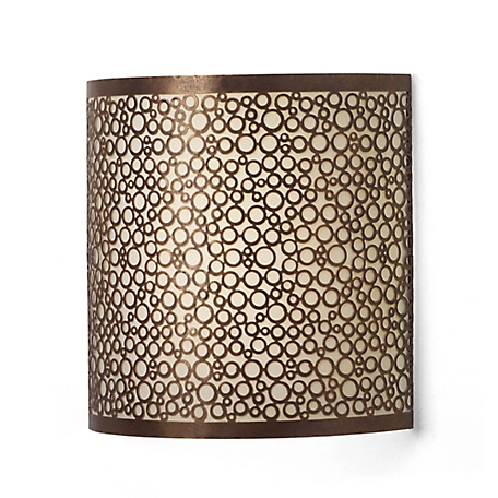 It's Exciting Lighting Olita Barrel Sconce - White & Amber Flicker - Metal Work Collection