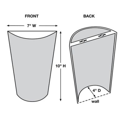Image showing  Frosted Marble Glass Conical Sconce (Retail Box)