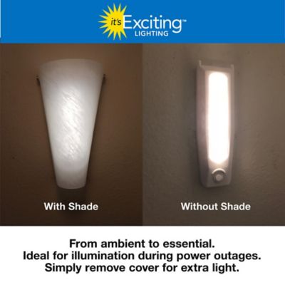 Image showing 7 th It's Exciting Lighting Frosted Marble Glass Conical Sconce (Retail Box)