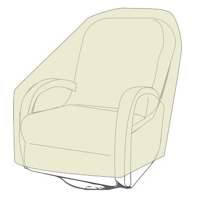 Image showing  Oversized Chair Cover - Khaki,