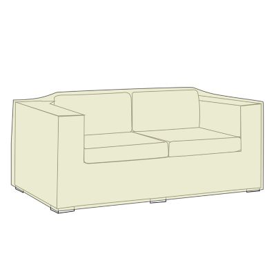Image showing  Love Seat Cover - Khaki,
