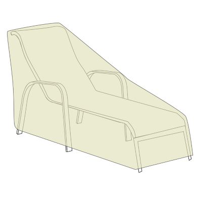 Image showing  Oversized Chaise Cover - Khaki,