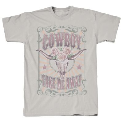 Take Me Away Women's Take Me Away Cowboy Short-Sleeve T-Shirt