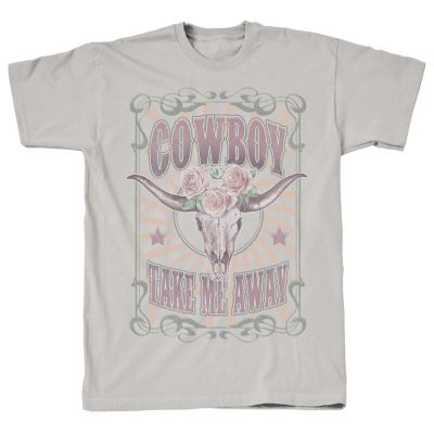 Take Me Away Women's Short Sleeve Take Me Away Cowboy T-Shirt at ...