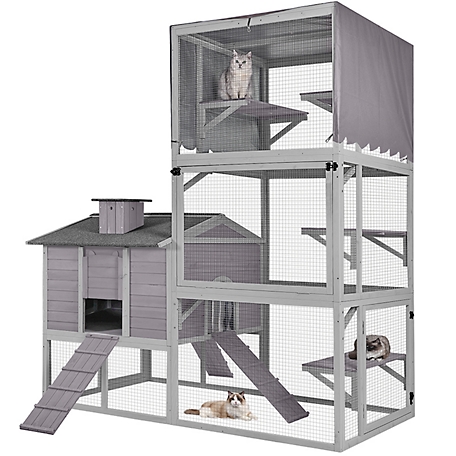 Aivituvin Large Cat Enclosure,Vertical Climbing Enclosure, AIR82