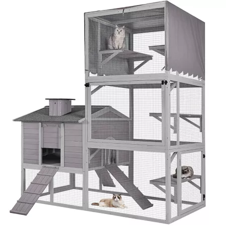 Aivituvin Large Vertical Climbing Cat Enclosure Catios