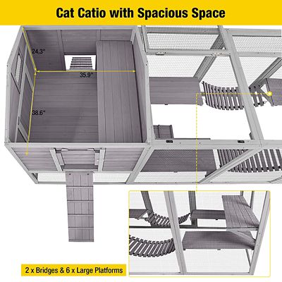 Image showing  Large Vertical Climbing Cat Enclosure