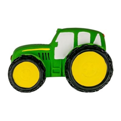 Territory Green Tractor Latex Squeaker Dog Toy