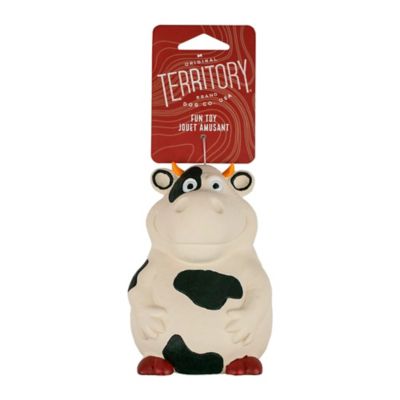 Image showing 2 th Territory Cow Latex Squeaker Dog Toy