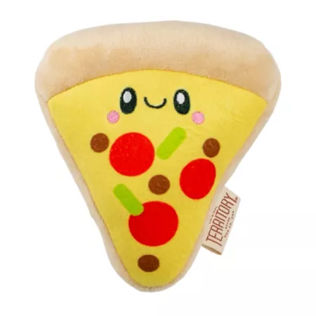 Territory Pizza with Squeaky Dog Toy Dog Squeaky Toys