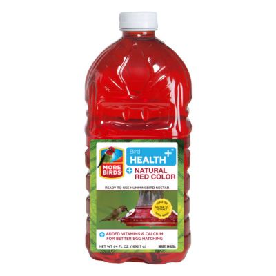 More Birds Bird Health+ Natural Red Ready-to-Use Hummingbird Nectar, 64 oz