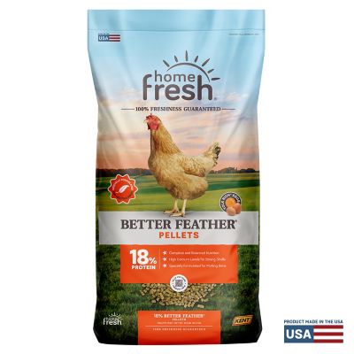 Image showing  Home Fresh Better Feather Pelleted Poultry Feed, Large, 40 lb. Bag