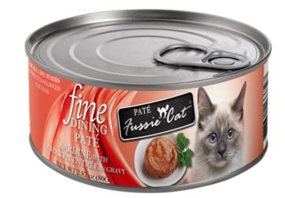 Fussie Cat Fine Dining Pate Sardine with Chicken Entree Wet Cat Food, 2.82oz
