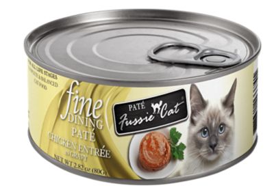 Fussie Cat Fine Dining Pate Chicken Entree Wet Cat Food, 2.82 oz.