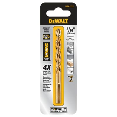 DeWALT 3/16 in. Pilot Point Industrial Cobalt Drill Bit