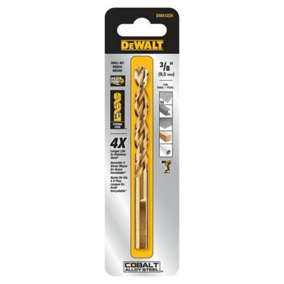 DeWALT DWA1224 3/8 in. Pilot Point Industrial Cobalt Drill Bit