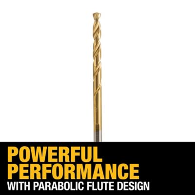 Image showing  3/16 135 Split Point Tip Titanium Drill Bit, DW1312 G