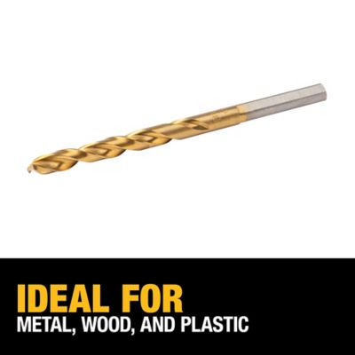 Image showing  1/4 in. 135 Split Point Tip Titanium Drill Bit