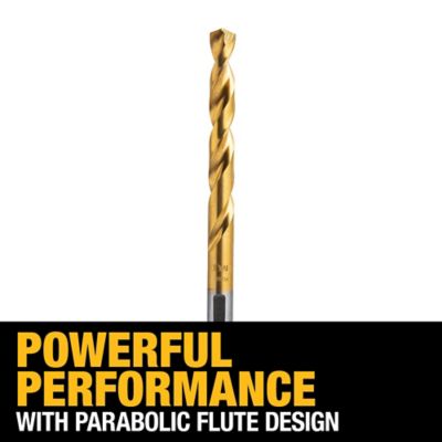 Image showing  3/8 in. 135 Split Point Tip Titanium Drill Bit, DW1324 G