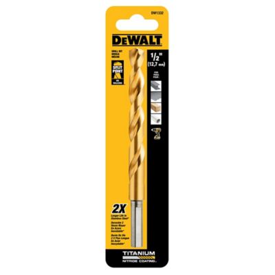 DeWALT DW1332 G 1/2 in. 135 Split Point Tip Titanium Drill Bit