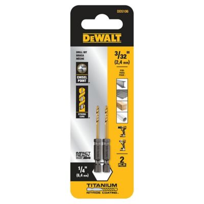 DeWALT 3/32 in. 135 Split Point Tip Titanium Drill Bit, DD5106