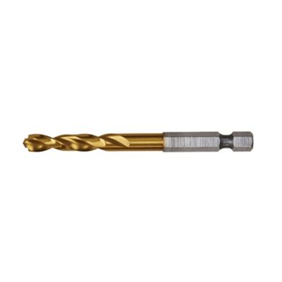 Image showing  1/4 in. 135 Split Point Tip Titanium Drill Bit, DD5116