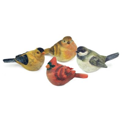 Melrose International Realistic Painted Tabletop Bird Figurine (Set of 12)