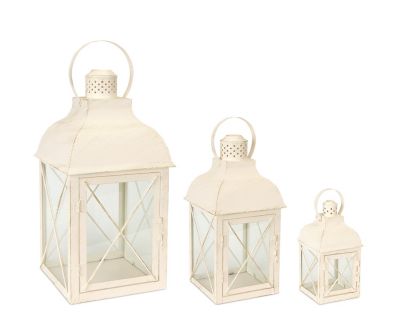 Melrose International Metal Lantern (Set of 3)