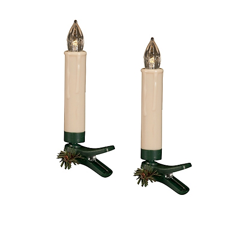 Melrose International LED Clip on Taper Candle with Remote (Set of 24)