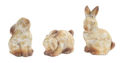 Image showing  Weathered Terra Cotta Rabbit Garden Statue, 6 pk.