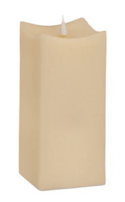 Image showing  Simplux LED Squared Candle with Moving Flame and Remote (Set of 2)