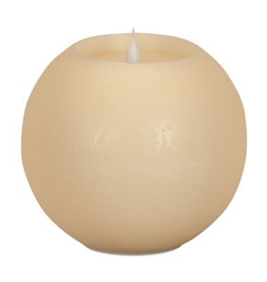 Melrose International Simplux LED Round Candle with Moving Flame and Remote (Set of 2), 62782