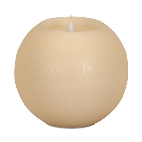 Melrose International Simplux LED Round Candle with Moving Flame and Remote (Set of 2), 62782