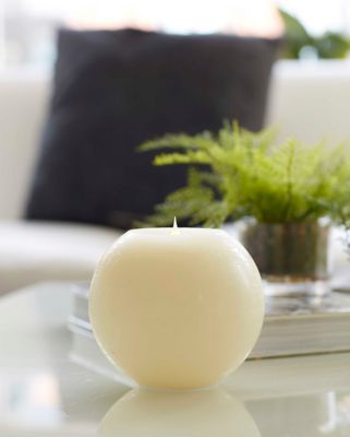 Image showing  Simplux LED Round Candle with Moving Flame and Remote (Set of 2)